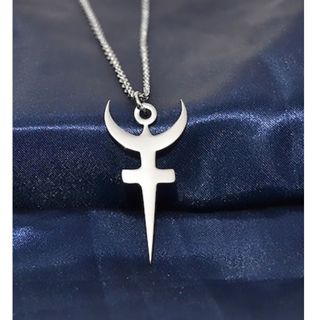 Colar Hades Aço Inoxidável Planeta Plutão Submundo Sombrio Homero Hesíodo Dark Goth Goetia