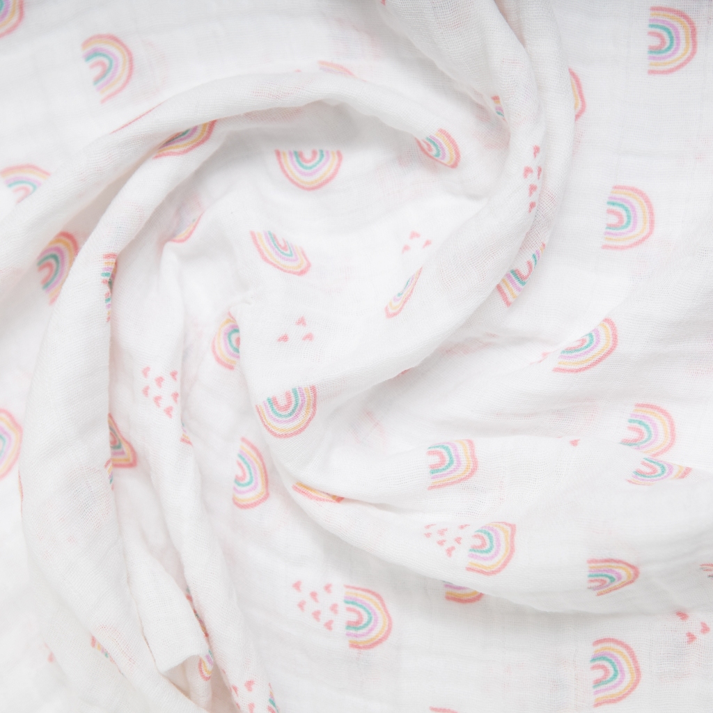 FRALDA DE PANO COM BAINHA PAPI SOFT SWADDLE 80 X 80CM COM 3 PEÇAS
