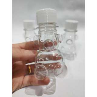 Tubete formato ursinho com tampinha branca (10 Unidades) em Oferta na Shopee