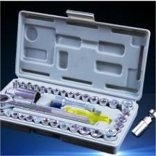 Kit Reparo Mecanica Jogo De Soquete 40 Pcs + Jogo Chave Torx 7 Pcs T10 A T40