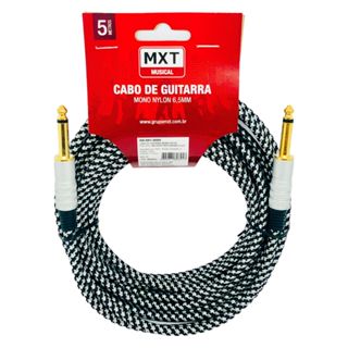 Cabo Guitarra Violão Baixo 5m Metros Blindado P10 P10 Têxtil em Oferta na Shopee