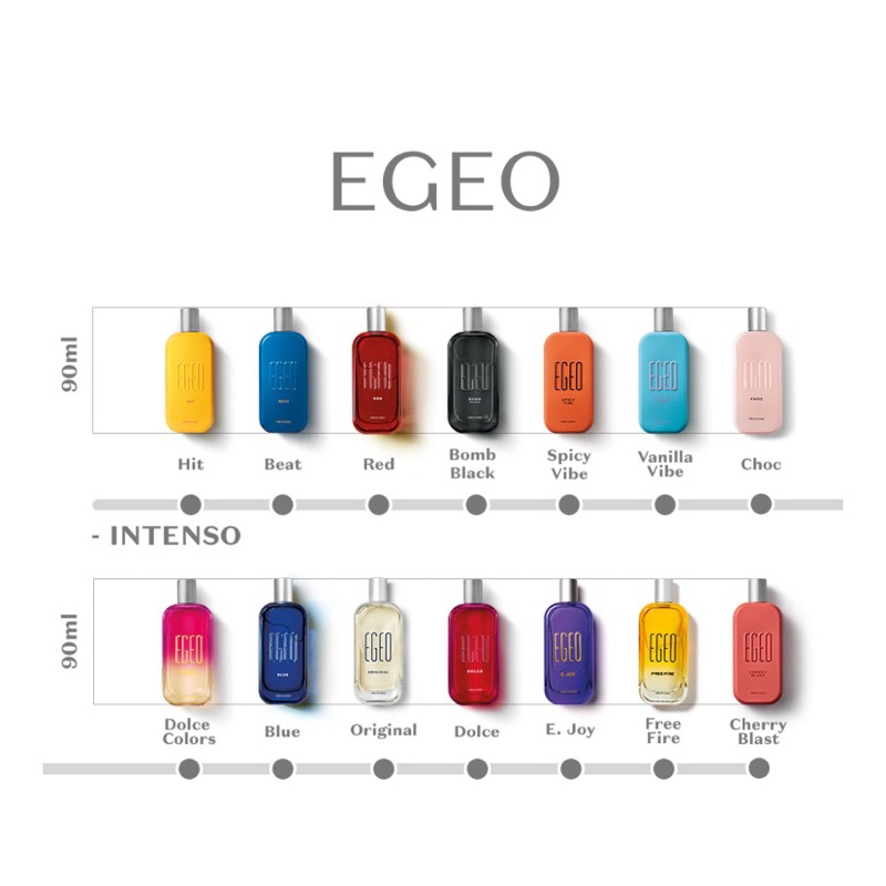 Egeo desodorante colônia o Boticário diversas fragrâncias 90 ml
