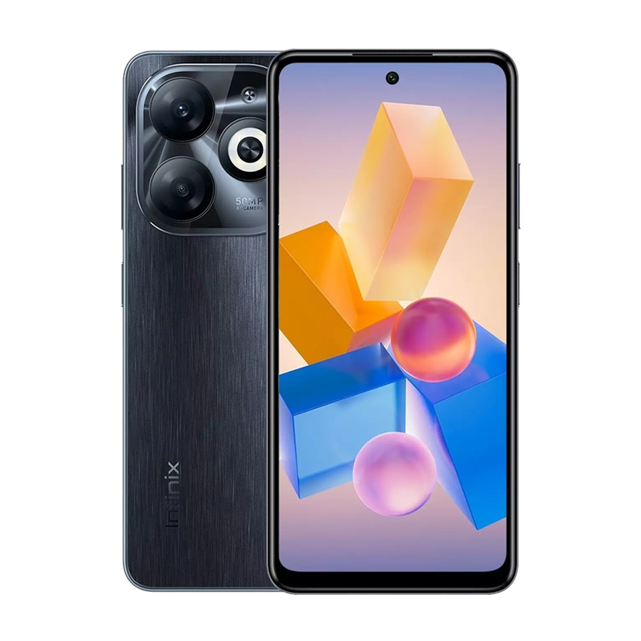 Smartphone Infinix Smart 8 Pro 4GB+4  Câmera 50MP Bateria 5000 mAh - Preto - Mobile & Gadgets