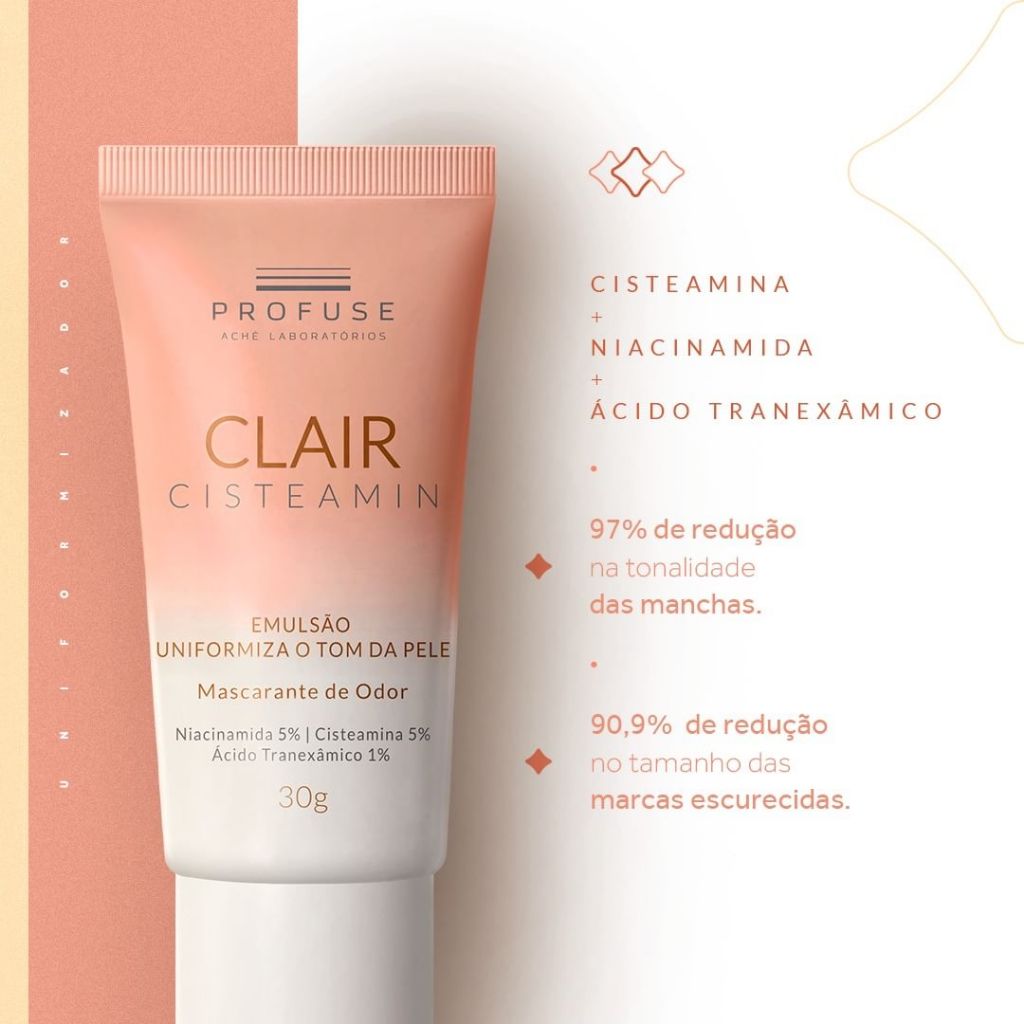 Emulsão Profuse Clair Cisteamin 30g em Oferta na Shopee