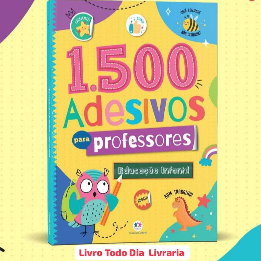 Livro 1500 Adesivos para Professores Educação Infantil Ciranda Cultural em Oferta na Shopee