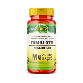 Magnésio Dimalato 260mg 60 Cápsulas - Unilife em Oferta na Shopee