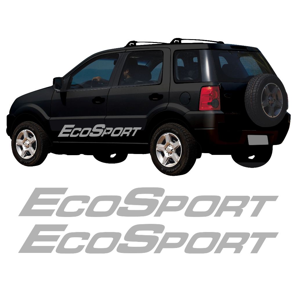 Adesivo Faixa Lateral Ecosport 2002 A 2012 Personalizado Portas Prata Fd3 em Oferta na Shopee