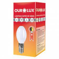 Lâmpada Ovoide Vapor Sodio E40 150W 2000K 220V OUROLUX