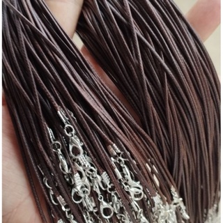 Cordão/colar pronto com fio de camurça e fio encerado para pendurar pingentes. em Oferta na Shopee