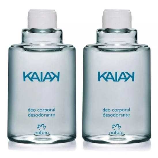 Kit com 2 Unidades Kaiak Tradicional Refil desodorante Corporal 100ml Masculino