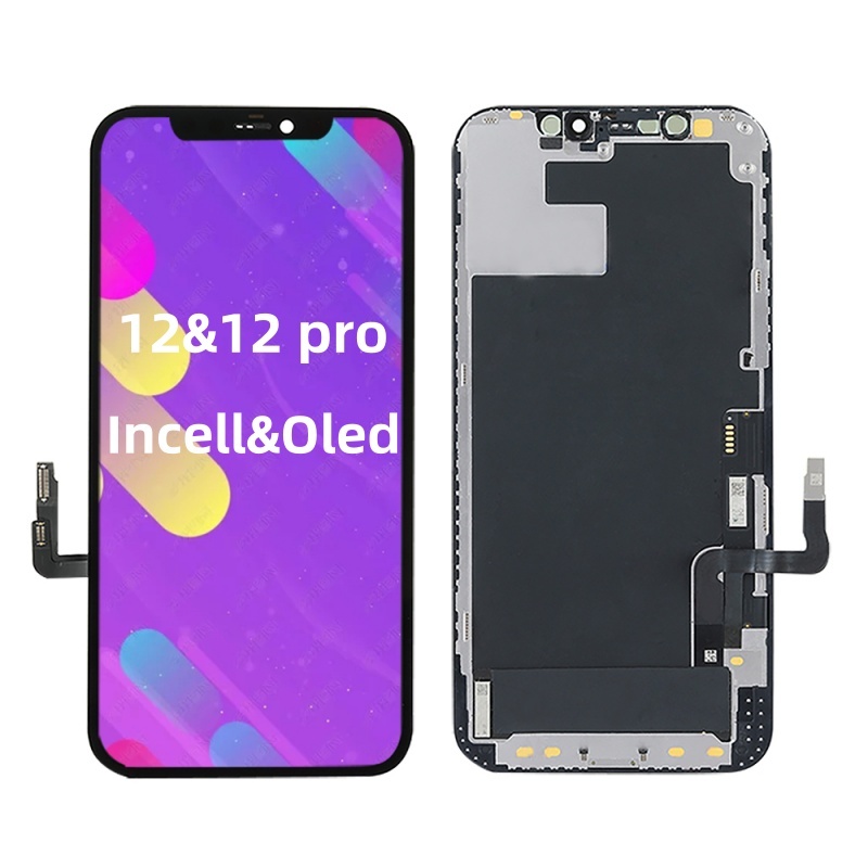 6.1" Super Incell&Oled Display Para Iphone 12&12 Pro Frontal Tela Touch Lcd 100% Teste