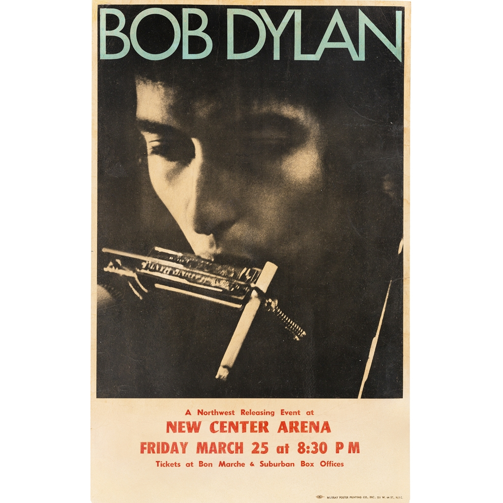Pôster   -   Bob Dylan 1966 Concert  - Decora   -   33 Cm X 48 Cm