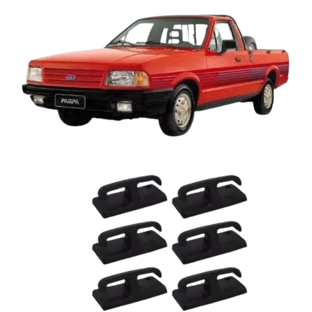 Kit 6 Gancho Da Carroceria Caçamba Trava Corda Pampa 1989 1990 1991 1992 1993 1994 1995 1996 1997 1998