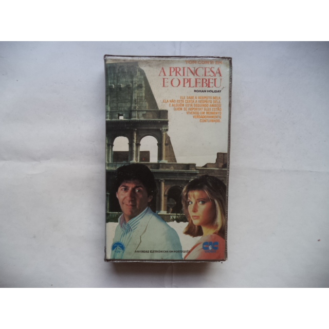 Fita Vhs A Princesa e o Plebeu Original Legendado Tom Conti Catherine Oxenberg romance