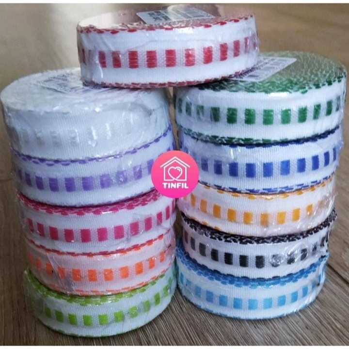 Kit 10 Rolos Galão de Passa Fita Falso Cores Diversas 100% Poliester em Oferta na Shopee