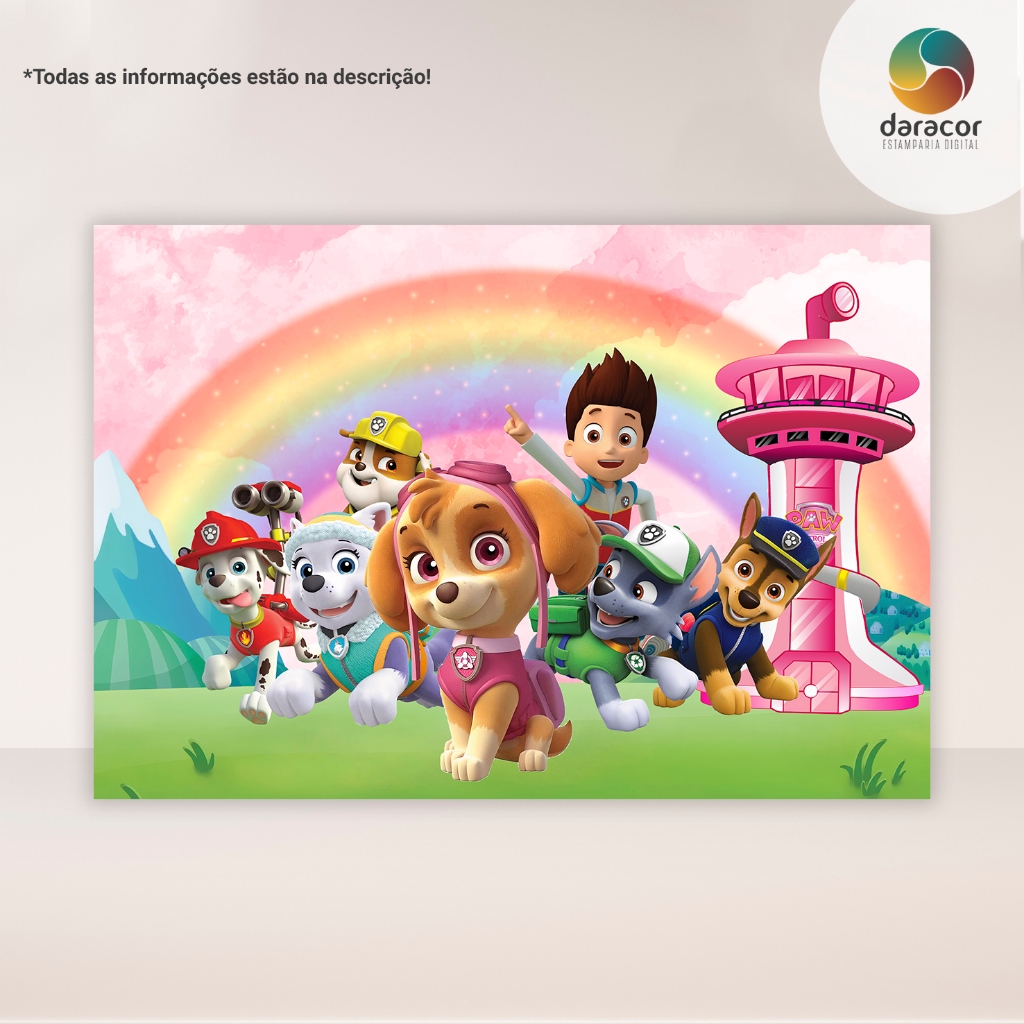 Painel Retangular Cachorros C/Overloque