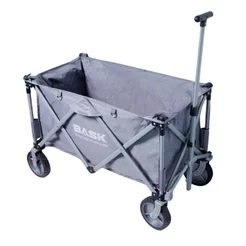Carrinho Dobrável Bask Portátil Carga Multiuso Camping Pesca Praia Compras Feira Cooler Transporte