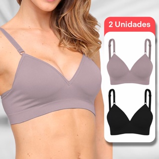 Kit 2 Sutiãs Com Bojo Trifil Daily Soutien Reforçado Sutiã Com Bojo S/ Aro Poliamida Sem Costura Alta Sustentação em Oferta na Shopee