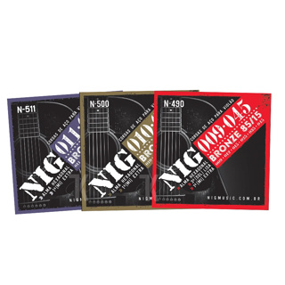 Encordoamento NIG P/ Violão Aço Bronze 85/15 - N490 / N500 / N511 em Oferta na Shopee