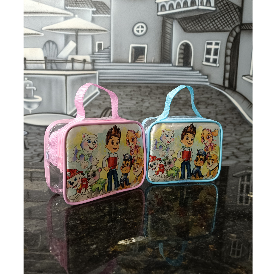 24 BOLSINHAS PERSONALIZADAS TRANSPARENTE PATRULHA CANINA AQUARELA BOLSINHA LEMBRANCINHA PERSONALIZADA FESTA ANIVERSARIO QUALQUER TEMA