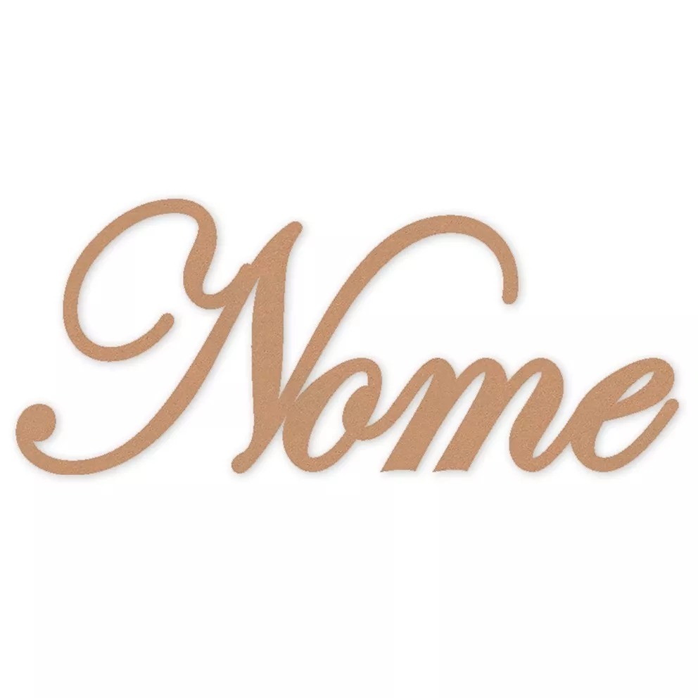 NOME PERSONALIZADO 60 CM EM MDF CRU PARA FESTA PAINEL CHA REVELAÇÃO COZINHA CASA NOVA CASAMENTO 15 ANOS 30 ANOS DECORAÇÃO
