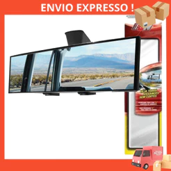 Espelho Retrovisor Interno Universal Panorâmico Automotivo Para Carros Com Ponto Cego 300mm