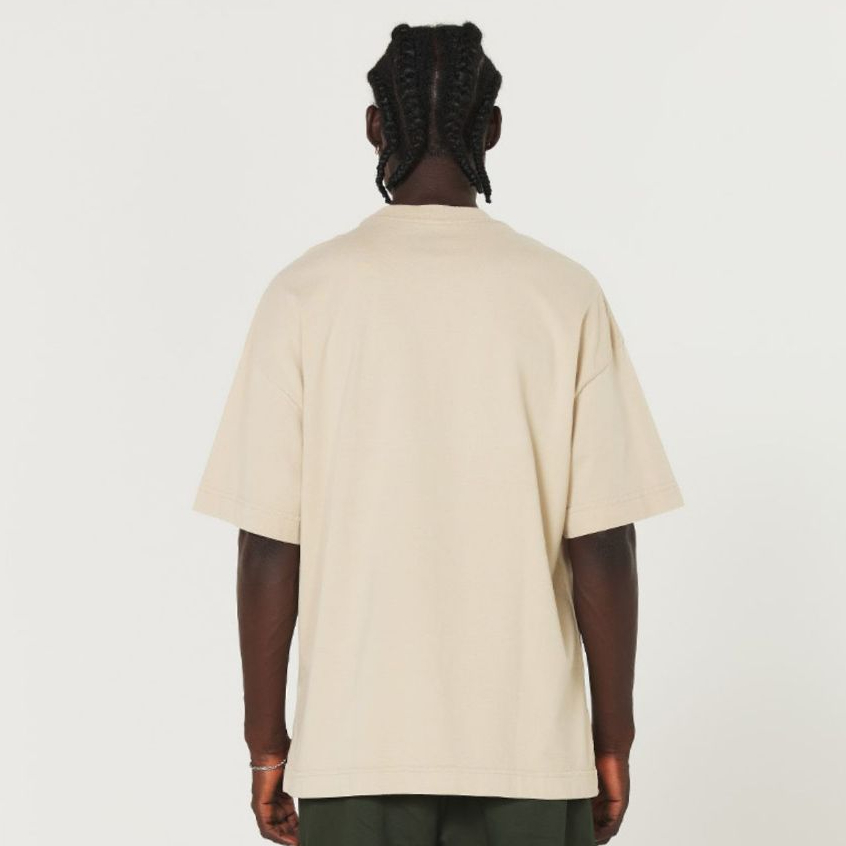 Detalhes do Camiseta Streetwear Heavy Oversized Areia