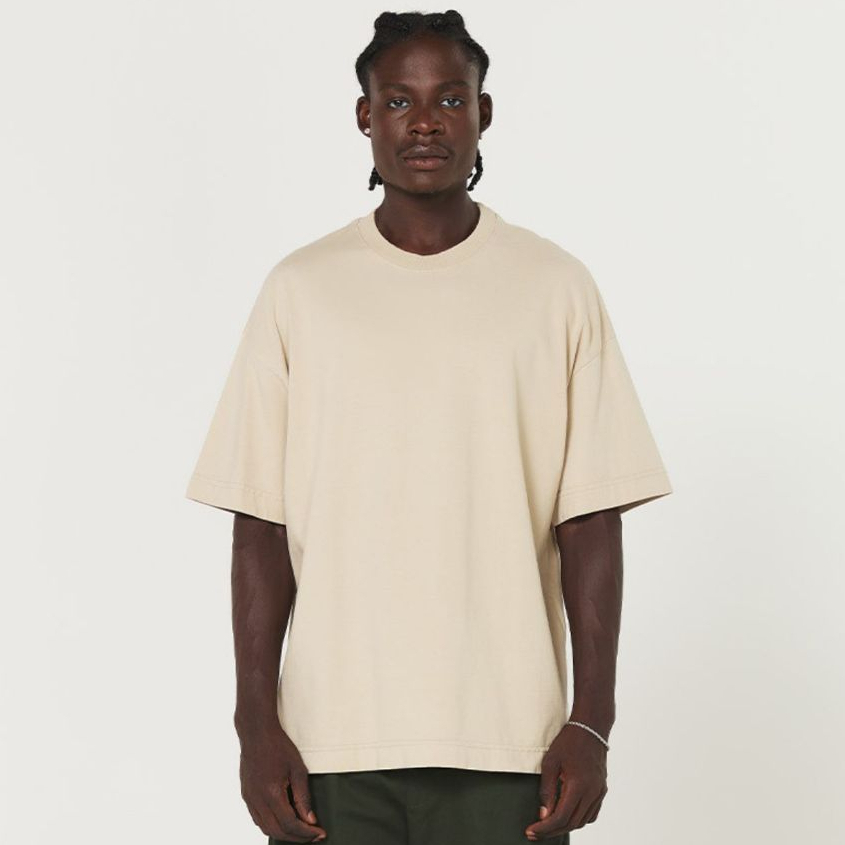 Camiseta Streetwear Heavy Oversized Areia - Men Clothes