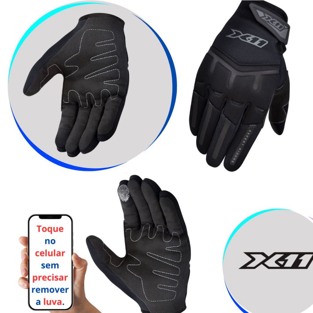 Luva X11 Fit X Masculina Função Touch Screen