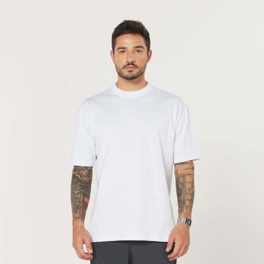 Camiseta Streetwear PRIME Streetwear Branca em Oferta na Shopee