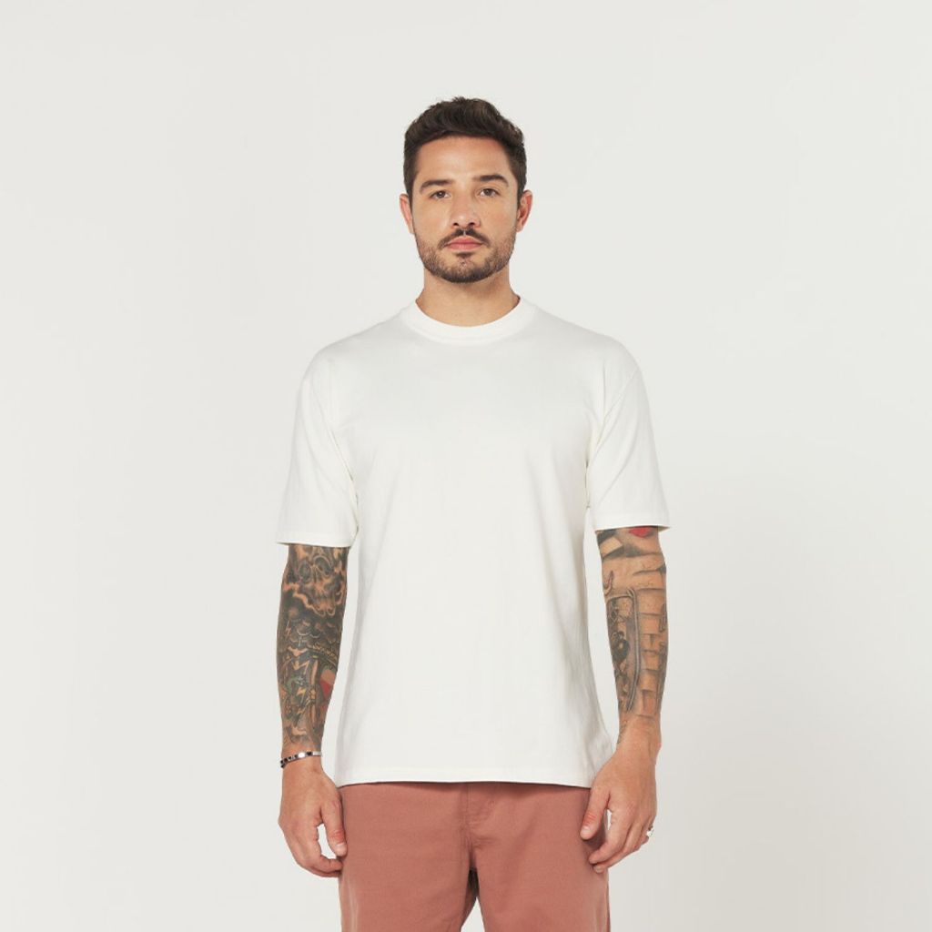 Camiseta Cotton Basic Streetwear Off White - Men Clothes