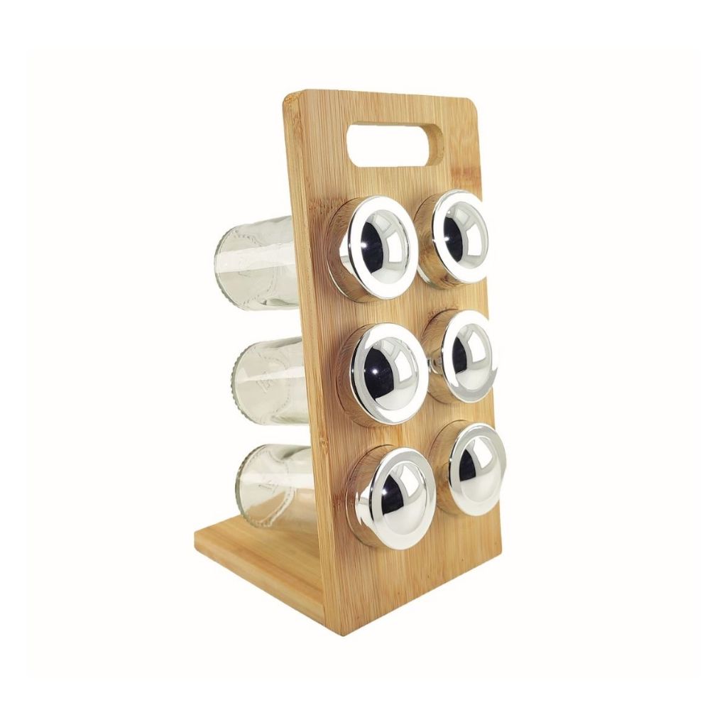 Kit Jogo Potes Vidro Porta Tempero Condimento Especiaria