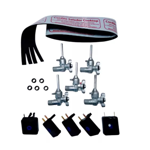 Kit 19pçs Vedante Registro Interruptor Fogão Cooktop Fischer