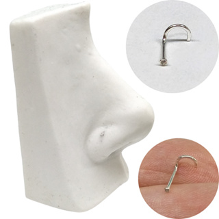 Piercing Nariz Nostril Ponto De Luz Pedra 1mm Prata 925 em Oferta na Shopee