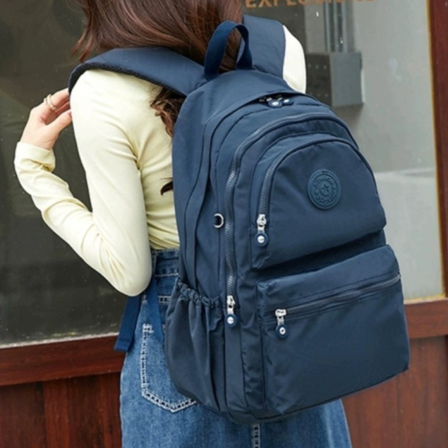 Mochila Feminina Nylon Casual Multifuncional Escolar Grande Capacidade Impermeável em Oferta na Shopee