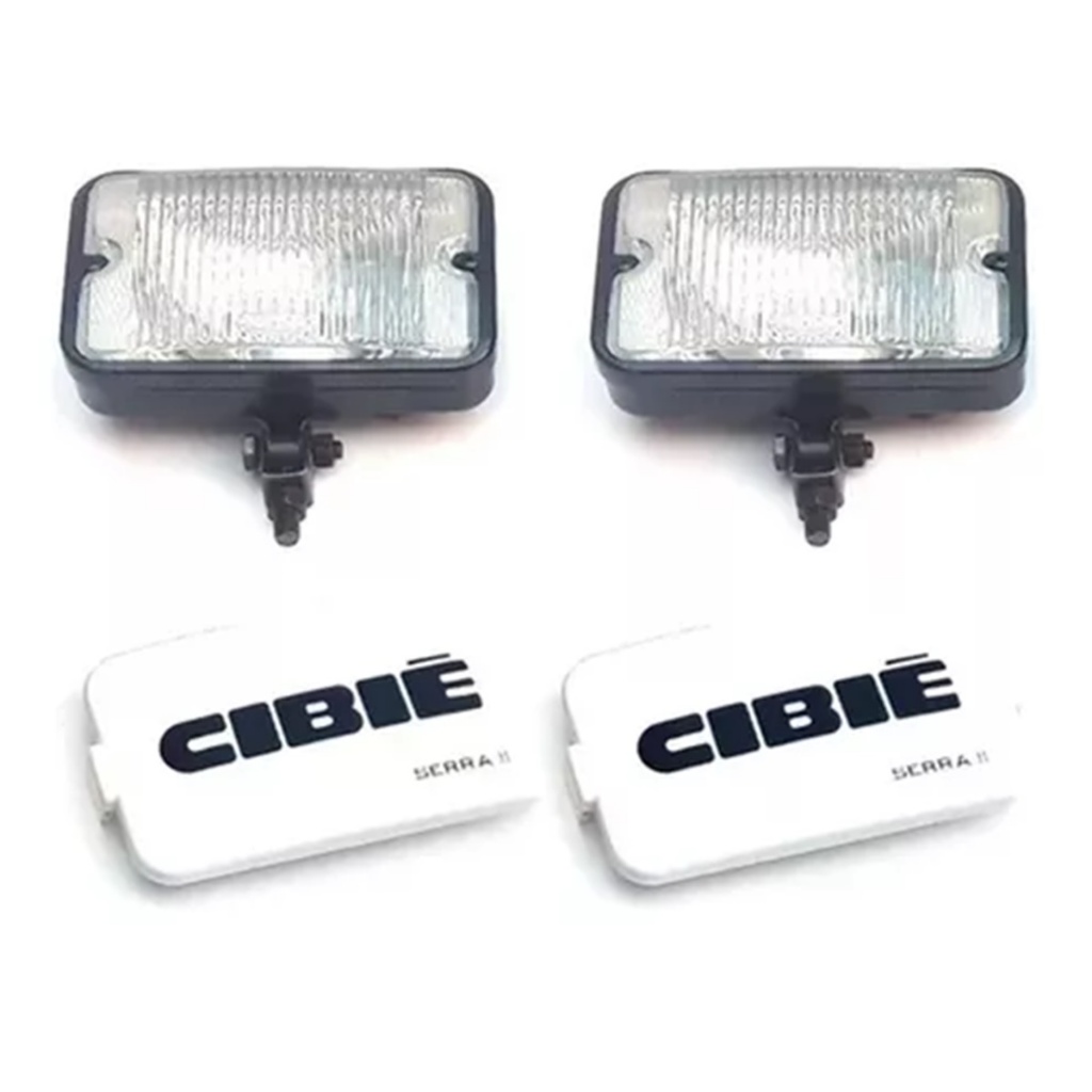 Farol Milha e  Capa Cibie Serra Ii Auxiliar Opala Chevette Branco