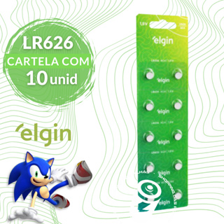 Baterias Alcalinas LR626 AG4 377 Elgin Moeda Botão Relógio - Cartela com 10 Unidades em Oferta na Shopee