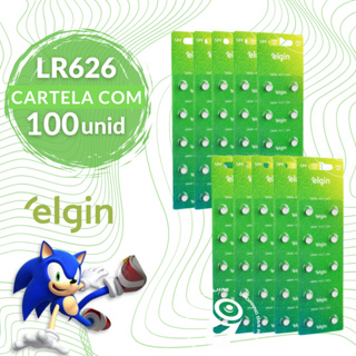 100 Baterias Alcalinas LR626 AG4 377 Elgin Moeda Botão Relógio - 10 Cartela com 10 Unidades em Oferta na Shopee
