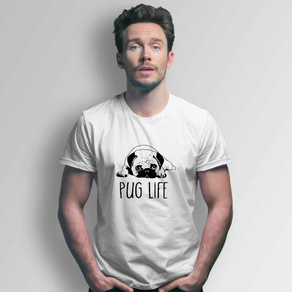 Camiseta Masculina Cachorro Raça Pug