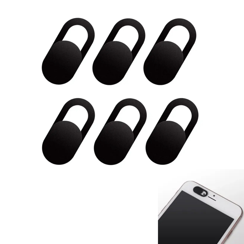 Kit 6 Tampa webcam Antiespiao Privacidade Cover Capa Adesiva Tapa Camera de plastico Celular tablet notebook laptop
