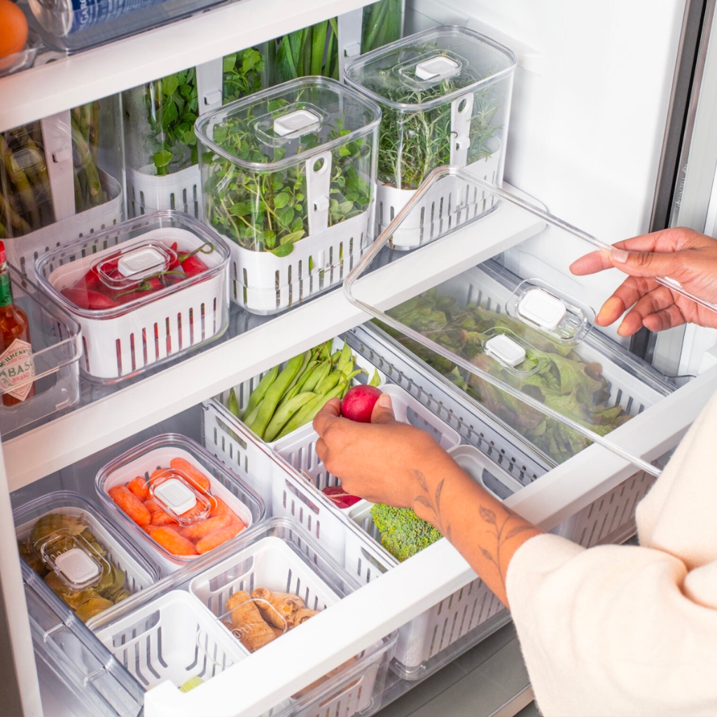 Organizadores de Geladeira Clear Fresh Organiza Decora - Toda Linha