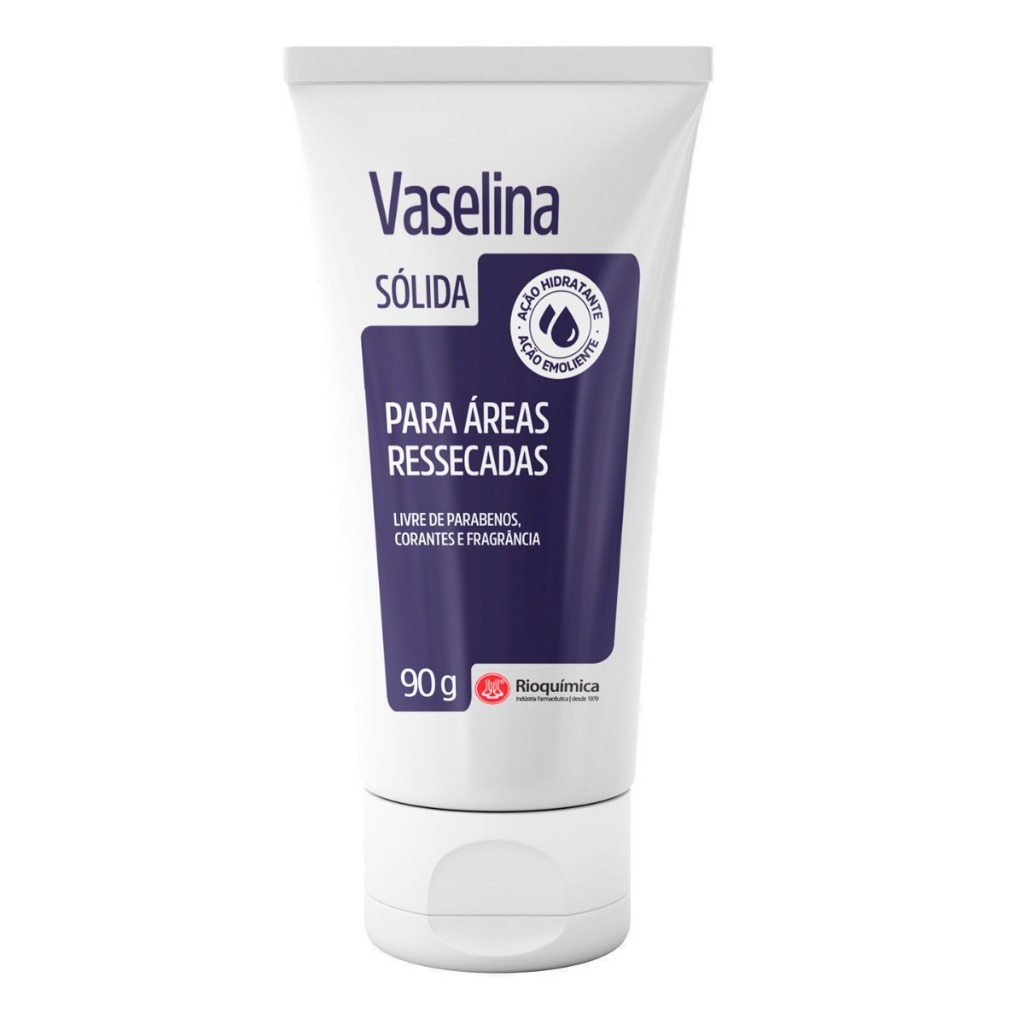 Vaselina Sólida Pomada 90g Hidratante E Emoliente Rioquímica