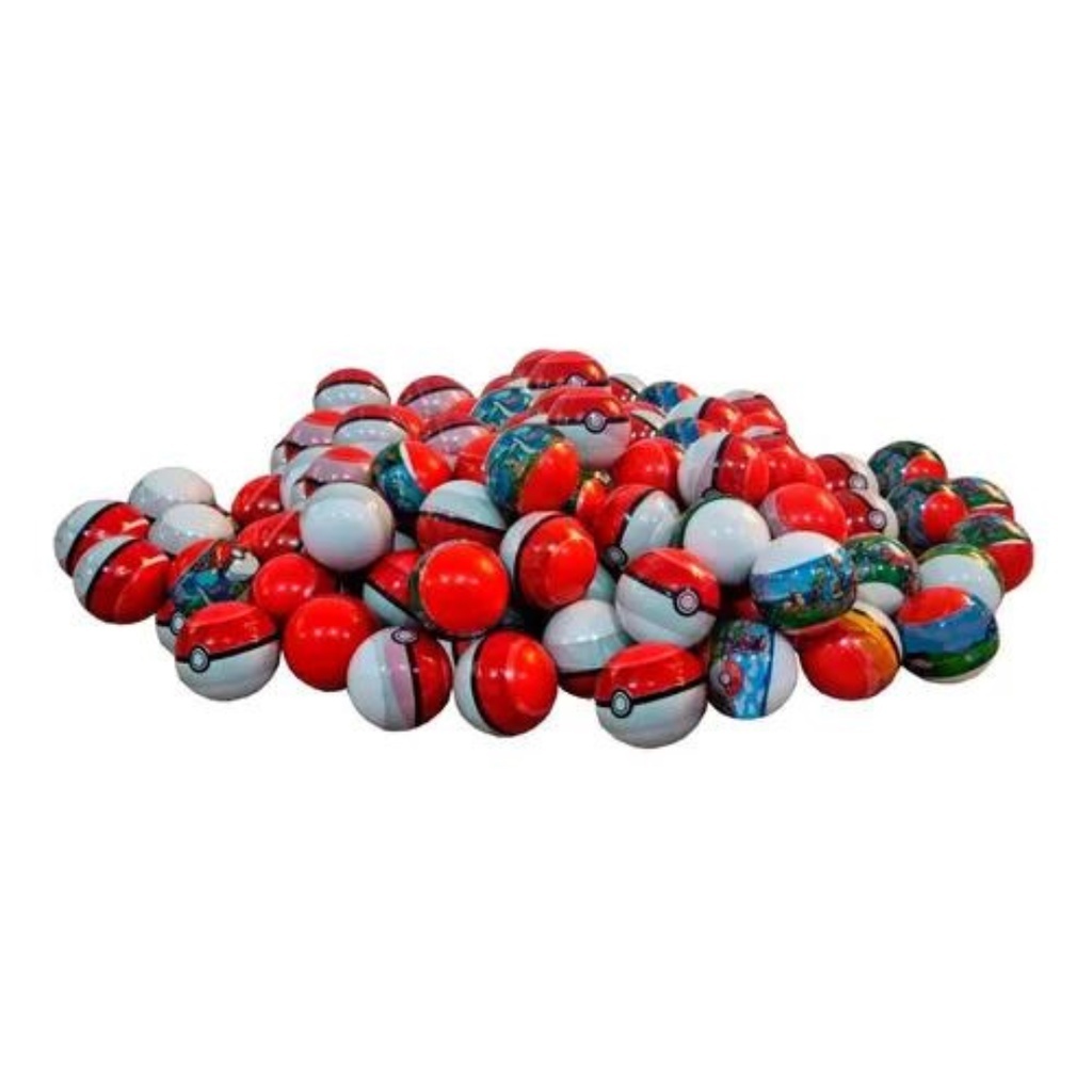 Mini Pokebola lacrada com 1 Pokémon lembrancinha de aniversário