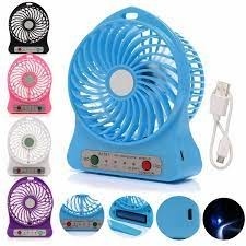 Portable Fan Usb Rechargeable Mini Folding Telescopic Floor Hanging Stand Dual-purpose Fan Low Noise Office Small Desktop Home outdoor