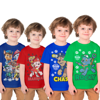 Camiseta Patrulha Canina Infantil Manga Curta 100% Algodão em Oferta na Shopee