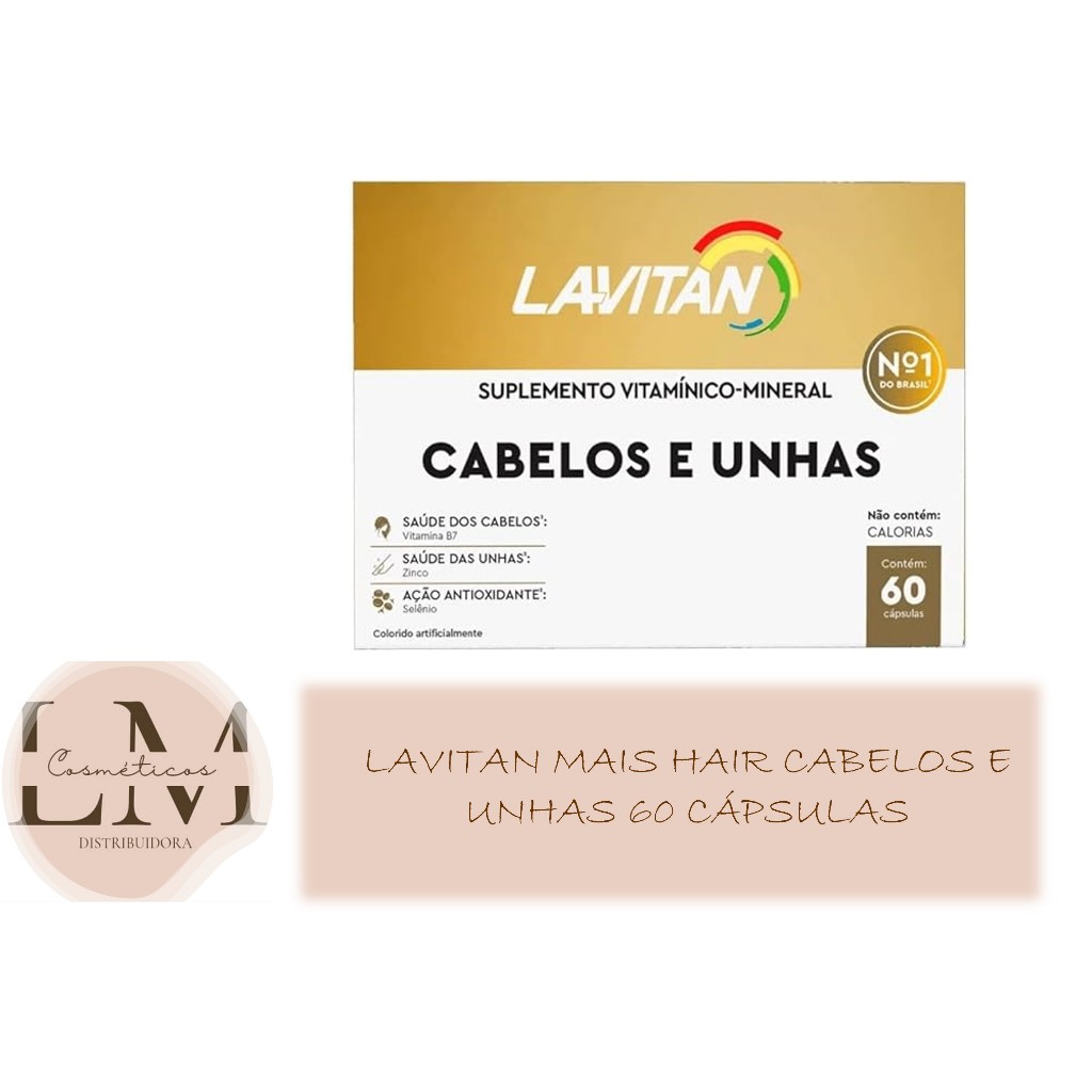 Lavitan Mais Hair  Cabelos E Unhas 60 Cápsulas