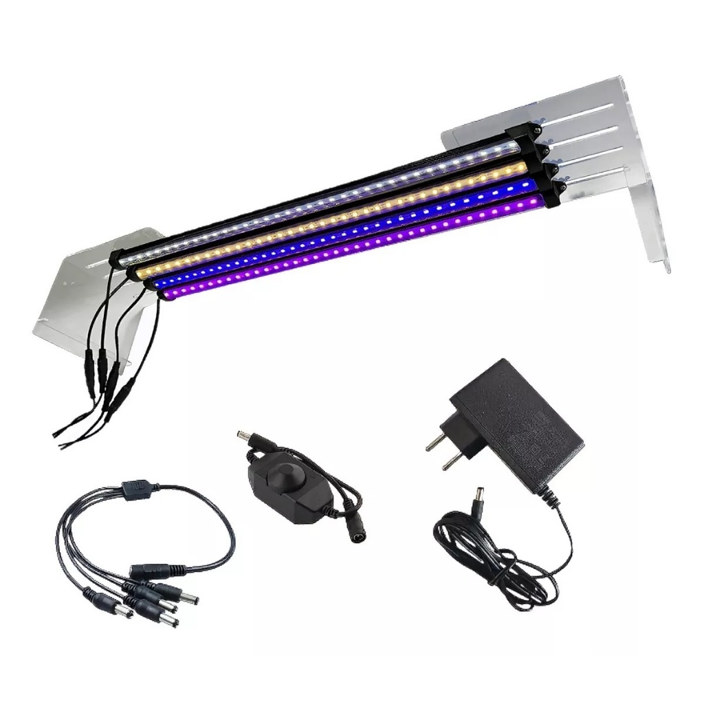Luminárias Led Aquário Plantado C/ Suporte Acrílico 40cm a 110cm
