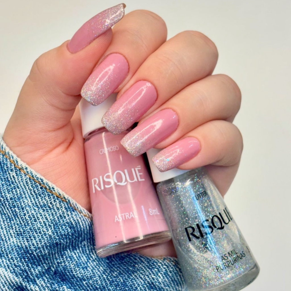 Kit 2 Esmalte Risque Astral e As Mil Purpurinas em Oferta na Shopee