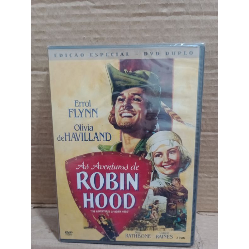 DVD AS AVENTURAS DE ROBIN HOOD (ORIGINAL/DUPLO/LACRADO)
