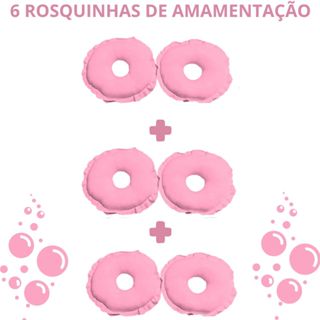 Kit 6 Rosquinhas De Amamentação absorvente para Seios Peito Lavável Algodão Várias Cores em Oferta na Shopee